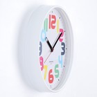 Часы настенные круглые "Классика", белый обод, 30 х 30 см - Фото 2
