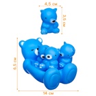 Резиновые игрушки для ванны Крошка Я «Мыльница: Мишки», 14 см, с пищалкой, в наборе 4 шт., МИКС - Фото 3