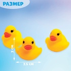 Резиновые игрушки для ванны Крошка Я «Мыльница: Уточки», 10.5 см, с пищалкой, в наборе 4 шт. - Фото 4