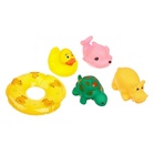 Резиновые игрушки для ванны Крошка Я «Зверята с кругом», с пищалкой, в наборе 5 шт., МИКС - Фото 9