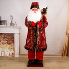 Дед Мороз "В узорной шубе" двигается, музыка 180 см - фото 8565704