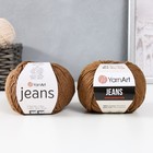 Пряжа "Jeans" 55% хлопок, 45% акрил 160м/50гр (40 молочный шоколад) 2497549 - фото 2890652