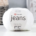 Пряжа "Jeans" 55% хлопок, 45% акрил 160м/50гр (62 отбелка) - Фото 5