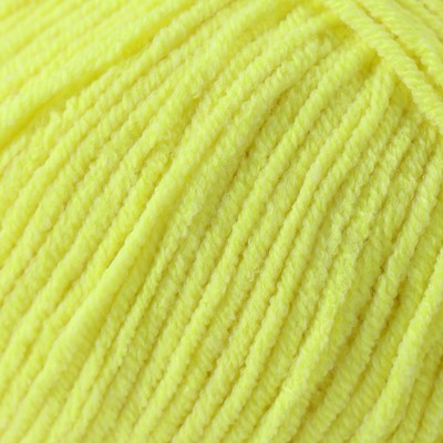 Пряжа для вязания спицами, крючком YarnArt, Jeans, 55% хлопок, 45% акрил, 160 м/50 г, (58 лимон)