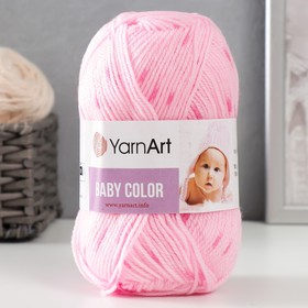 Пряжа "Baby color" 100% акрил 150м/50гр (0266 розовый с розовым)