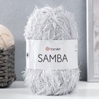 Пряжа "Samba" 100% полиэстер 150м/100гр (10 св.серый) - фото 3677503