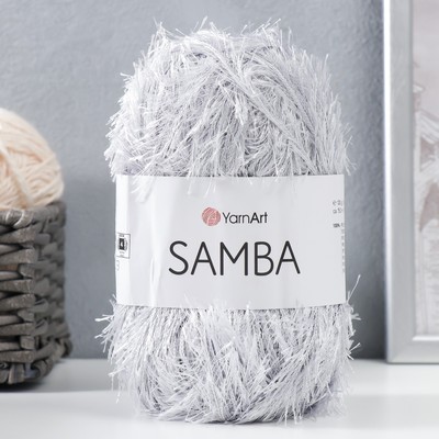 Пряжа "Samba" 100% полиэстер 150м/100гр (10 св.серый)