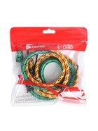 Резинка для крепления багажа TORSO, 80 см, d=8 мм, металлические крючки, МИКС, набор 2 шт. - Фото 11