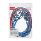 Резинка для крепления багажа TORSO, 80 см, d=8 мм, металлические крючки, МИКС, набор 3 шт. - Фото 5