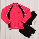 Костюм спортивный для девочки (куртка, брюки), рост 152 см, цвет арбузный CAJ 9655 - Фото 1
