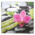 Штора для ванны Доляна «Орхидея и бамбук», 180×180 см, полиэстер - Фото 2