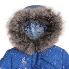 Пальто для девочки "Снежа", рост 122 см, цвет голубой - Фото 2