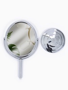 Зеркало настольное, с увеличением х2, двустороннее, 14×24 см, (12.5×14 см), металлическое - Фото 3