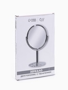 Зеркало настольное, с увеличением х2, двустороннее, 14×24 см, (12.5×14 см), металлическое - Фото 4