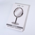 Зеркало настольное, с увеличением х2, двустороннее, 14×24 см, (12.5×14 см), металлическое - Фото 6