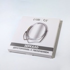 Зеркало настольное, с увеличением х2, двустороннее, 16.5×18 см, (d=12.5 см), прозрачное - Фото 5