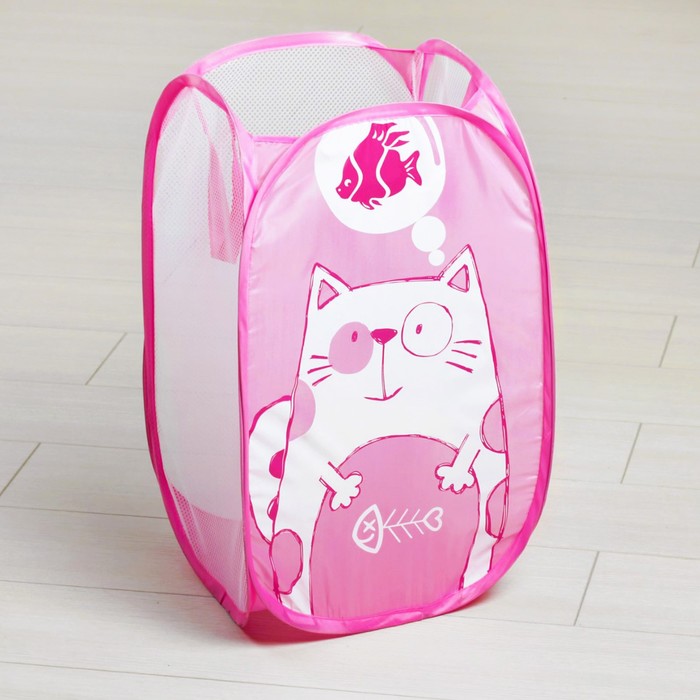 Корзина для игрушек «Котик» - Фото 1