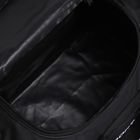 Сумка спортивная, отдел на молнии, 3 наружных кармана, длинный ремень, цвет чёрный - Фото 5