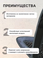 Накидка-массажер TORSO на сиденье, серый - Фото 2