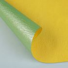 Фактурная бумага, перламутровая, двусторонняя 0,5 х 5 м, оливковый-желтый - Фото 2