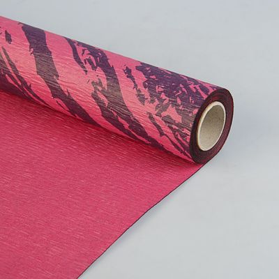 Фактурная бумага "Галактика" двустороння, темно-розовый на коричневом, 50 см х 5 м
