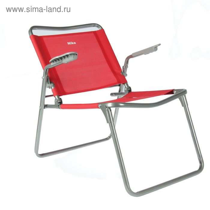 Кресло-шезлонг складное К1, 73 x 57 x 64 см, красный - Фото 1