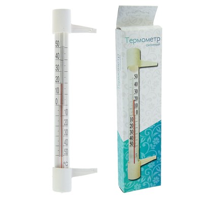 Термометр оконный ТБ-202 "Стандартный" (t -50 + 50 С) в картонной коробке