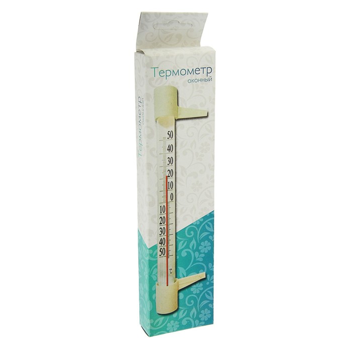 Термометр оконный ТБ-202 "Стандартный" (t -50 + 50 С) в картонной коробке - фото 1902486038