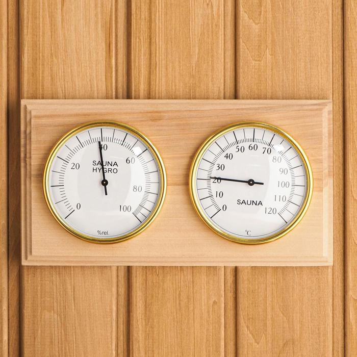 Термометр - гигрометр для бани и сауны, биметаллический - Фото 1