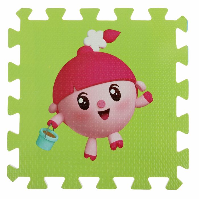 Коврик-пазл "Малышарики", 8 сегментов, каждый 31.5 х 31.5 см 42013