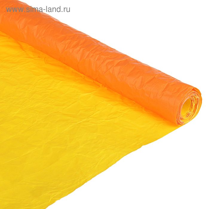Бумага "Эколюкс" двусторонняя, 0.7 х 5 м, матовая, жёлто-оранжевый - Фото 1