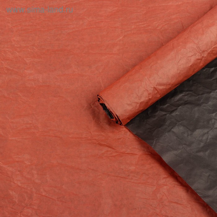 Бумага "Эколюкс" двусторонняя, 0.7 х 5 м, матовая, красный-черный - Фото 1