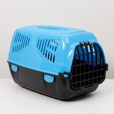 Переноска для животных "Сириус", 33,5 х 31 х 50 см, цвет голубой