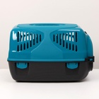 Переноска для животных «Сириус», 33.5×31×50 см, бирюзовая - Фото 3