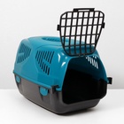 Переноска для животных «Сириус», 33.5×31×50 см, бирюзовая - Фото 5