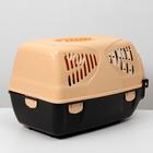 Переноска для животных "Сириус", 33,5 х 31 х 50 см, до 5 кг, цвет бежевый - Фото 3