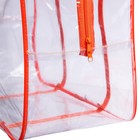 Сумка в роддом, размер 40х50х25 см, карман сбоку, цвет прозрачный/оранжевый, Mum&Baby - Фото 3