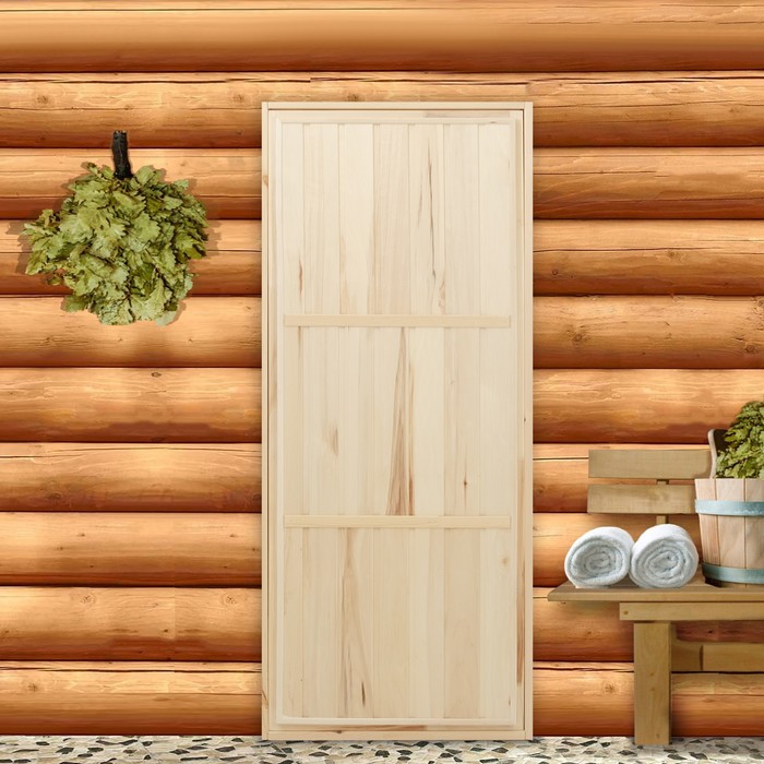 Дверь для бани и сауны "Эконом", 160×70см - Фото 1