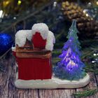 Сувенир керамика световой "Дед Мороз у домика" 8,5х9,3х5,3 см - Фото 4
