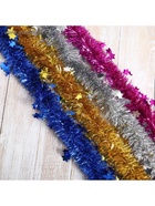 Мишура "Галактика" звёзды d-3 см 200 см, микс (10 шт) - фото 809370758