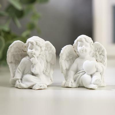 Фигурка полистоун «Белоснежный ангел», 4×4×2.5 см, МИКС