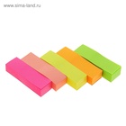 Блок-закладка с липким краем, 5 цветов по 100 штук, 50×15 мм, флуоресцентные, МИКС - Фото 2