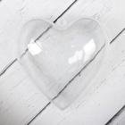 Заготовка - подвеска, раздельные части «Сердце», размер собранной — 8×8×4.5 см - Фото 2