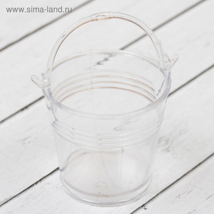 Миниатюра кукольная "Ведро" размер 5,5*5,5*6 - Фото 1