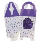 Снек-бокс «Фиолетовая пироженка» с ручкой (набор 6 шт.) - Фото 2