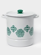 Мантоварка - позница, 12 л, 4 вставки, эмалированная, цилиндрическая, белая, рисунок МИКС - Фото 8