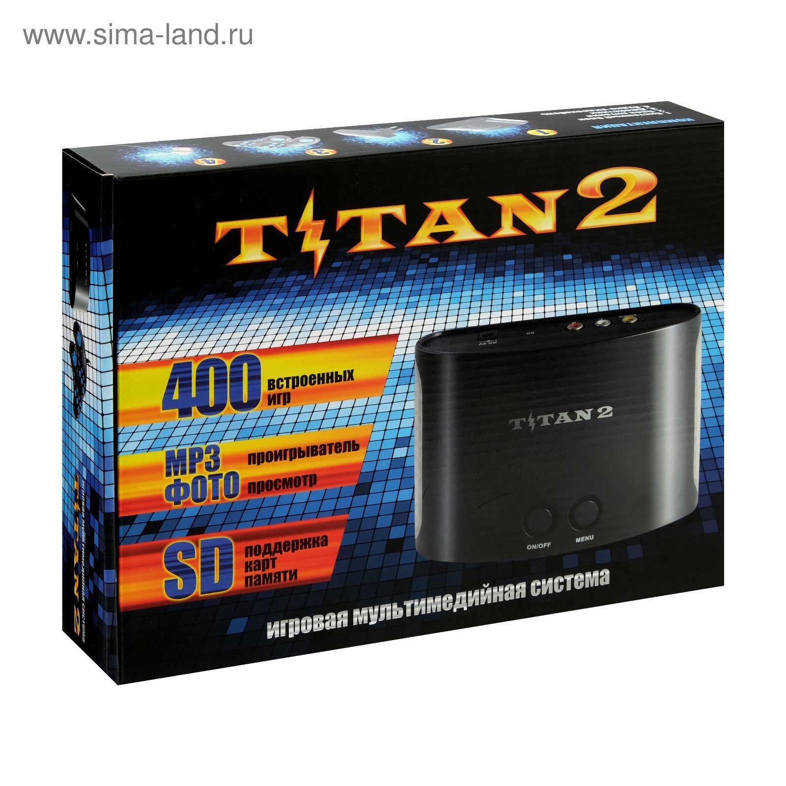 Игровая приставка Sega Магистр Titan 2, 16-bit, 400 игр, 2 геймпада  (1826320) - Купить по цене от 2 241.00 руб. | Интернет магазин SIMA-LAND.RU