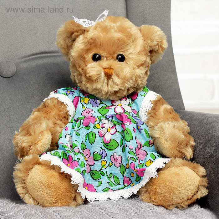 Мягкая игрушка "Медведица, девушка в цветочек", 30 см - Фото 1