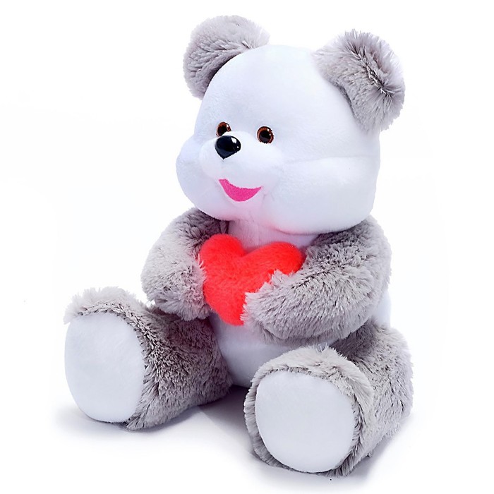 Мягкая игрушка «Медведь», с сердцем, МИКС - фото 1887729420