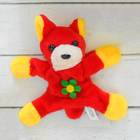 Мягкая игрушка-магнит «Собачка», длинные ушки, цветок, цвета МИКС - Фото 1